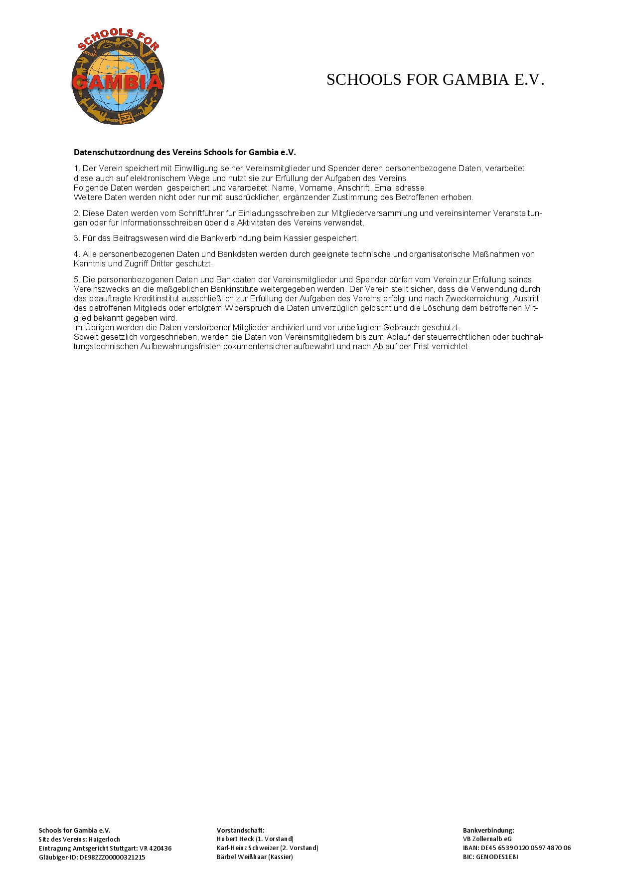 Mitgliedsantrag neue Bankverbindung 0002